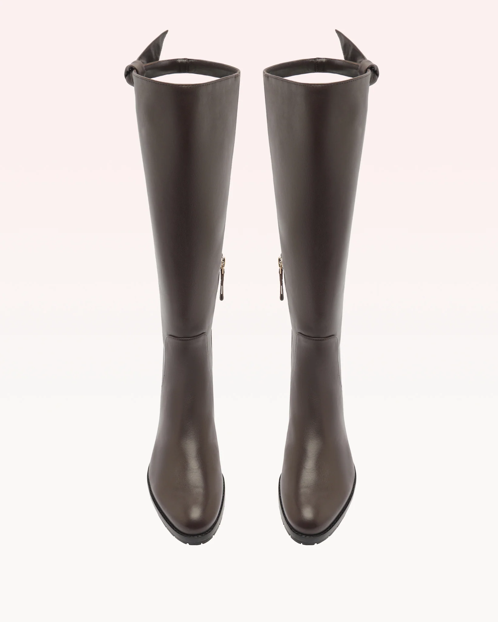 Asymmetric Clarita Saddlery Boot Dark Brown - Image 4