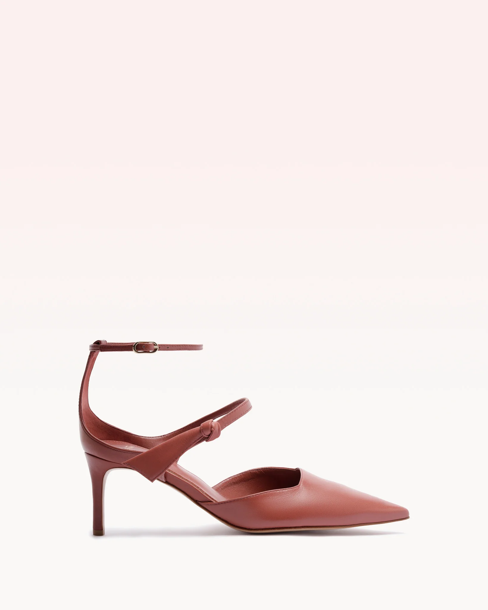 Clarita Asymmetric Sling Pump Ambar Sand