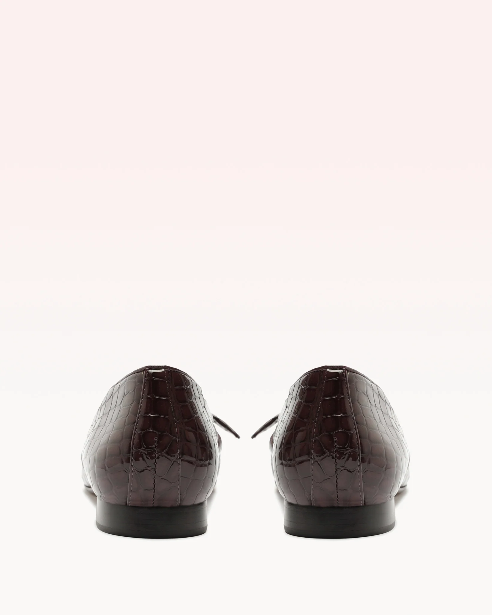 Clarita Belgian Crocco Loafer Cherry Lacquer - Image 3