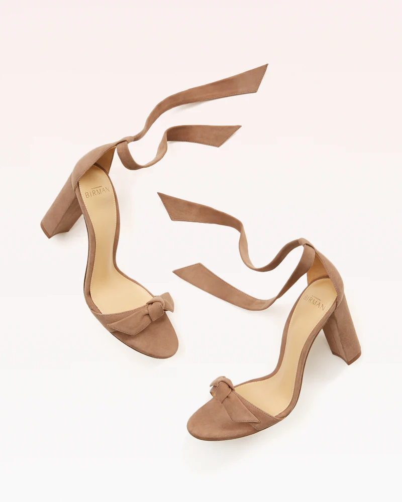 Clarita Block 90 Suede Cameo - Image 4