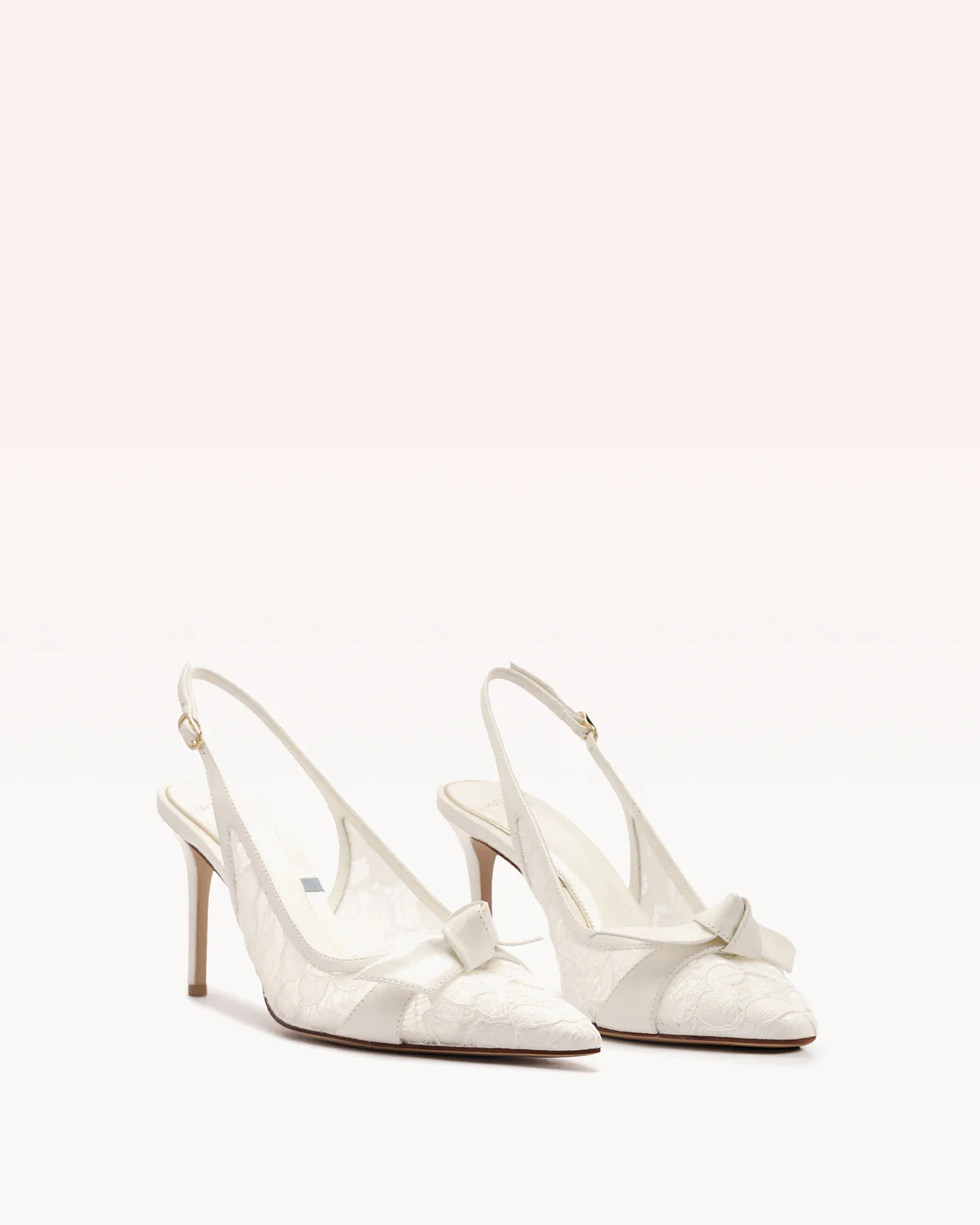 Clarita Classic Slingback 85 Pizzo Off White - Image 3