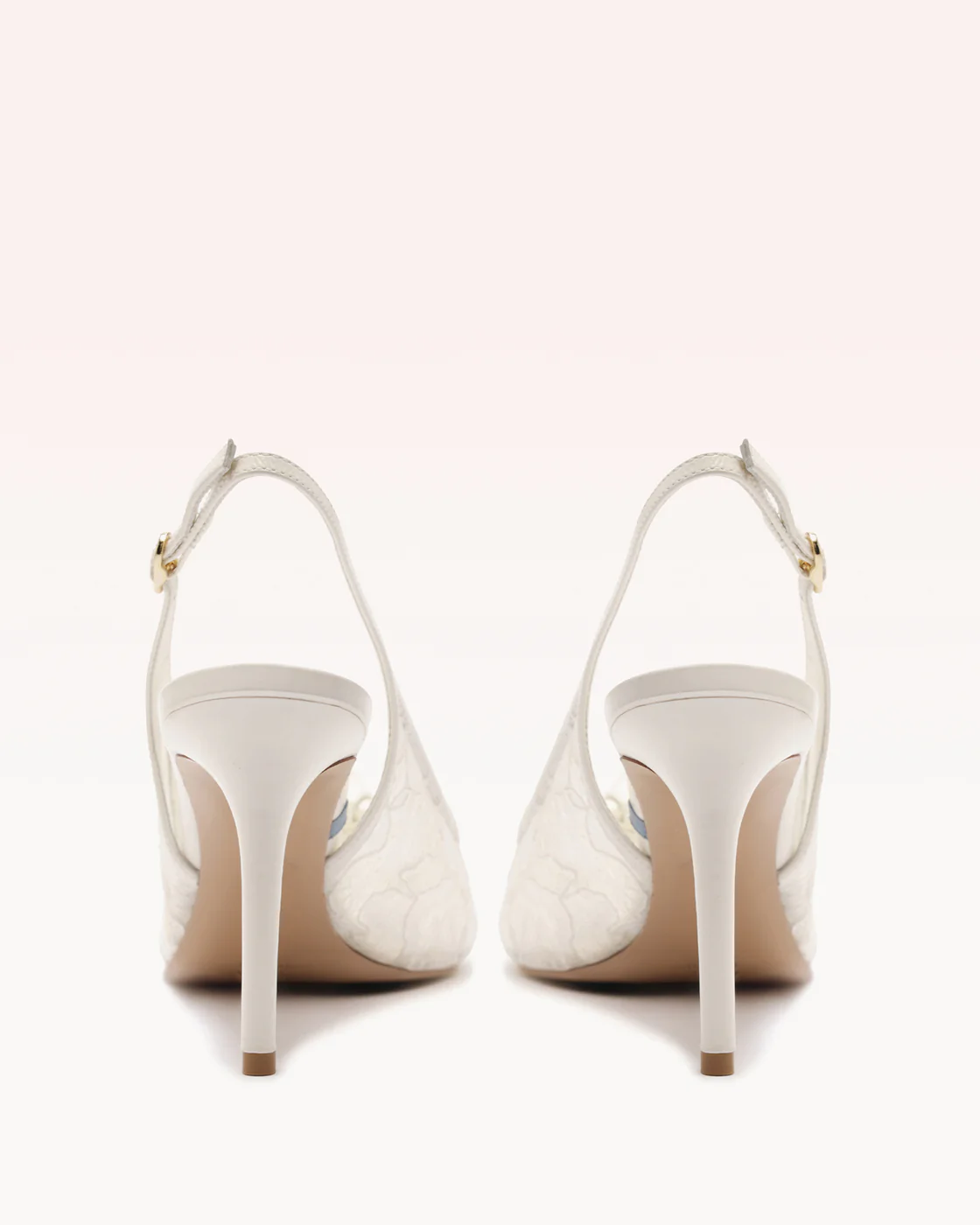 Clarita Classic Slingback 85 Pizzo Off White - Image 4