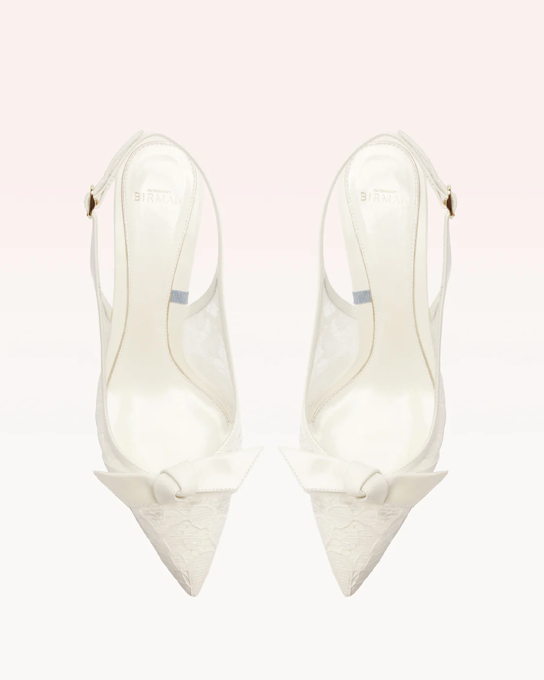 Clarita Classic Slingback 85 Pizzo Off White - Image 5