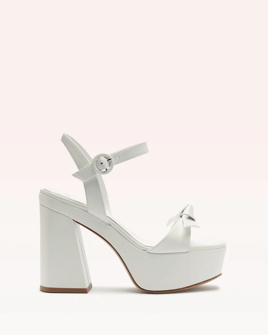 Clarita Flare Platform Bridal Pearl