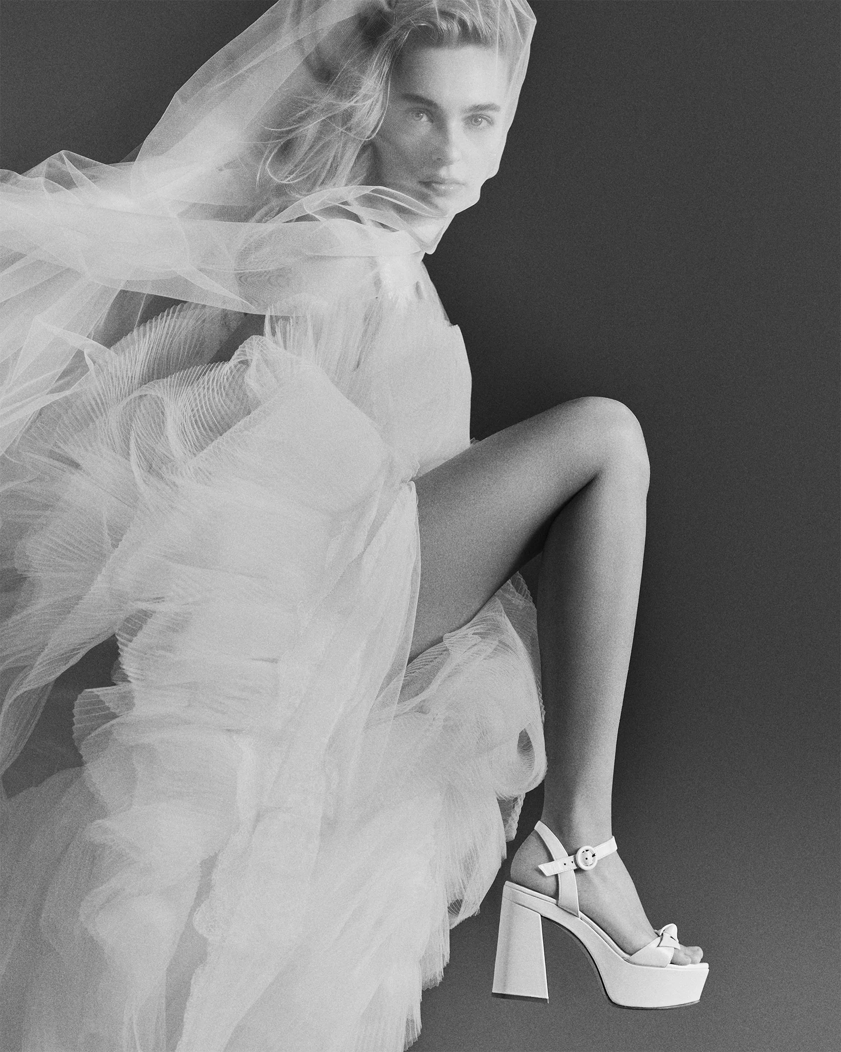 Clarita Flare Platform Bridal Pearl - Image 2