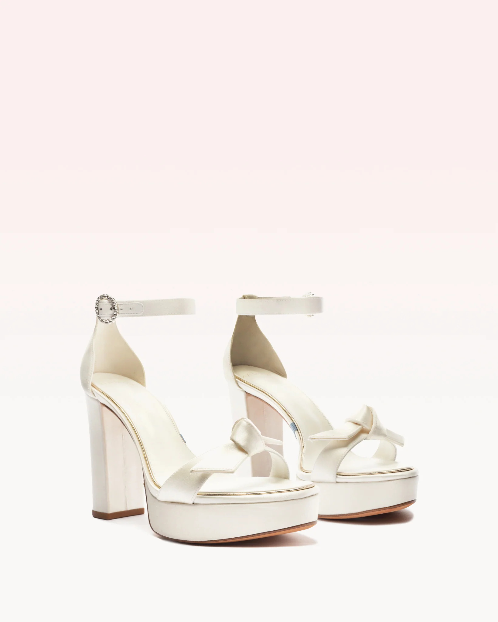Clarita Platform Bridal 120 Satin Bianco - Image 3