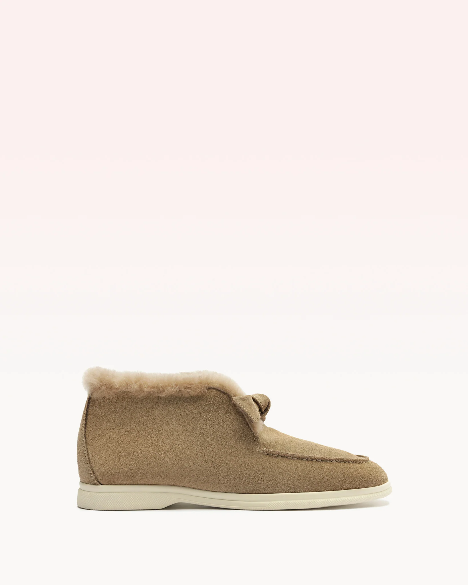 Clarita Shearling Slip On Bootie Semolina