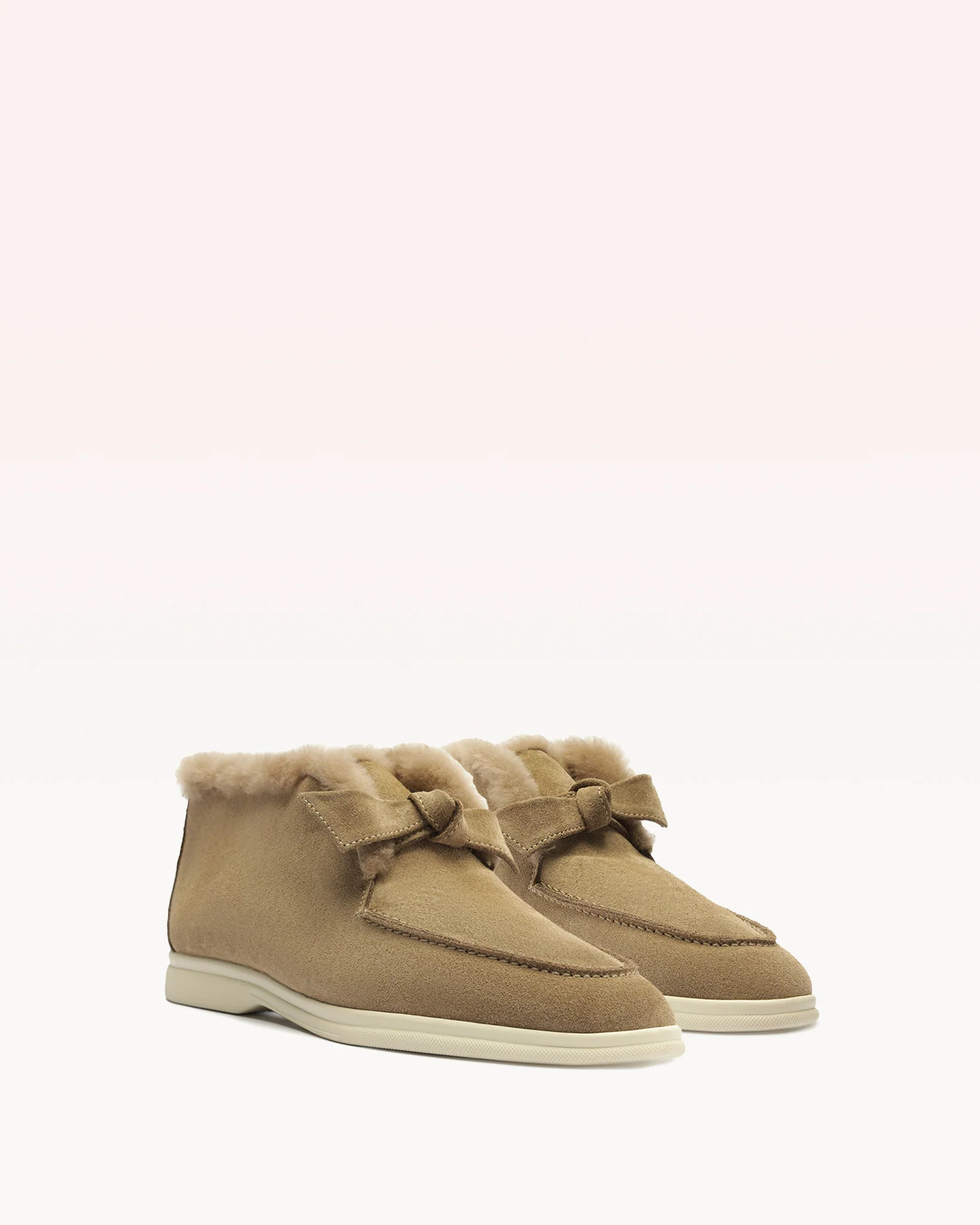 Clarita Shearling Slip On Bootie Semolina - Image 3