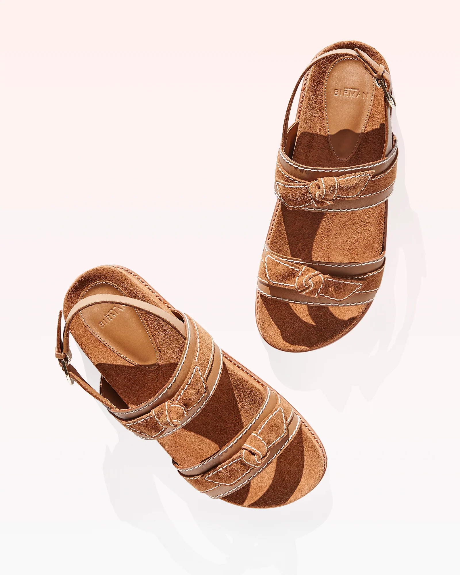 Clarita Sport Sandal Suede Cuoio - Image 3