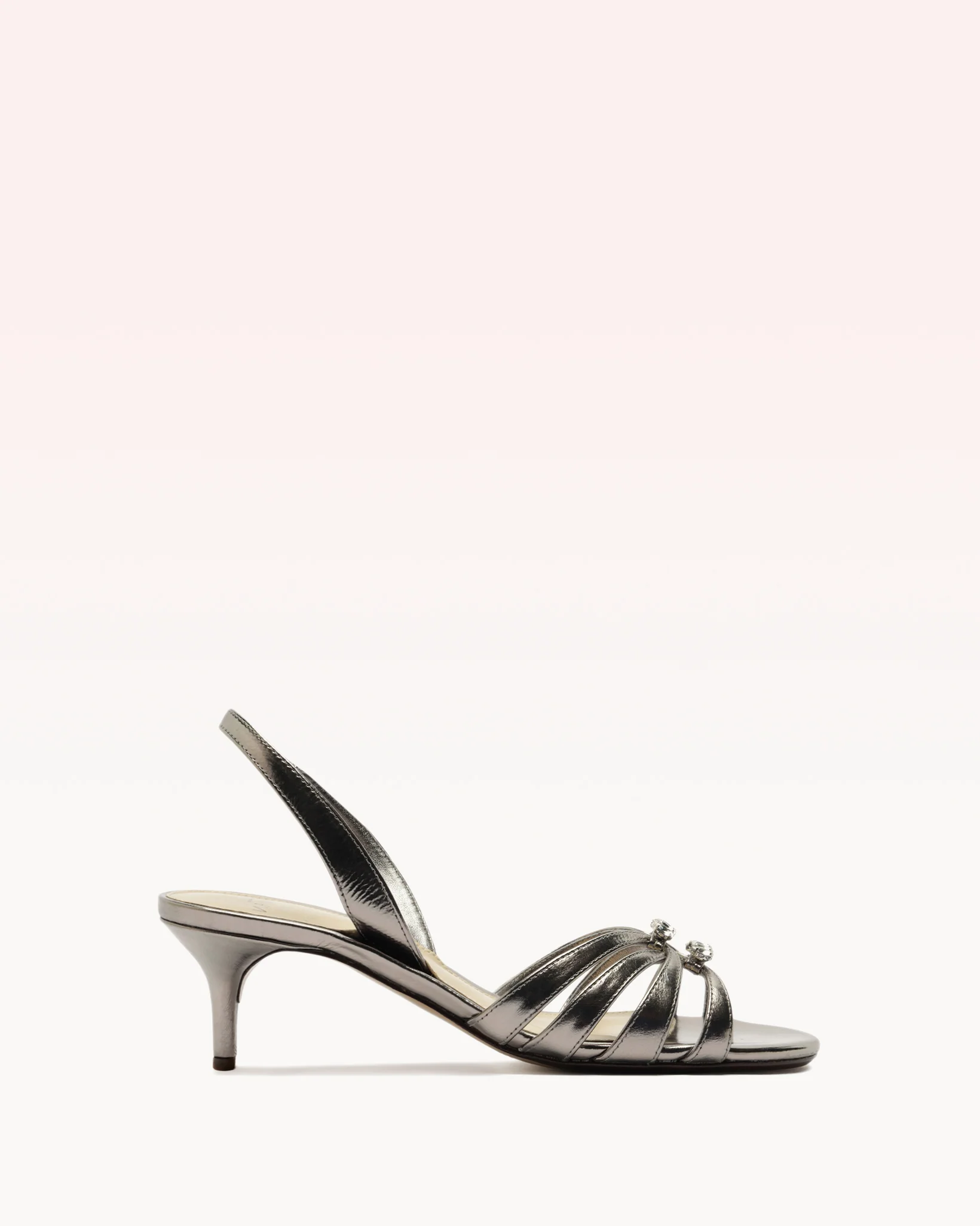 Noelle Kitten Sandal Graphite