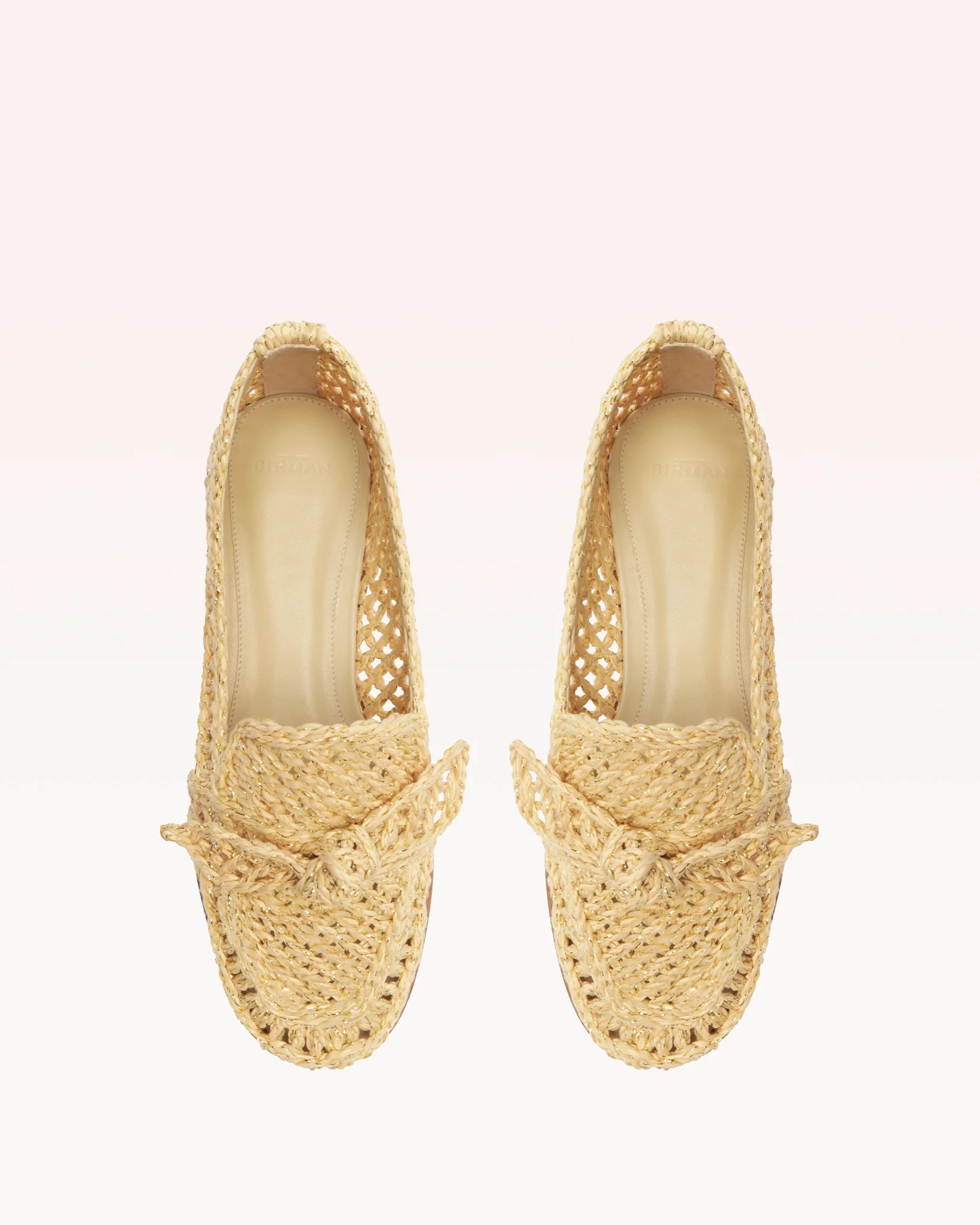 Raffia Penny Loafer Pearl - Image 4