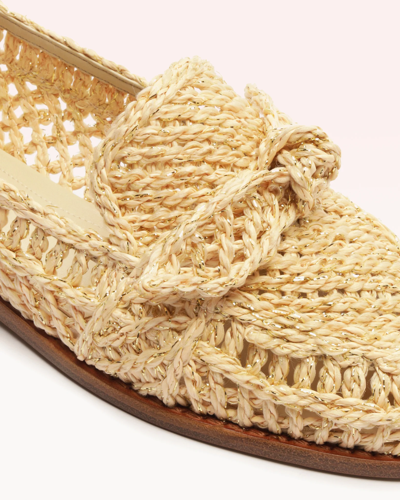 Raffia Penny Loafer Pearl - Image 5