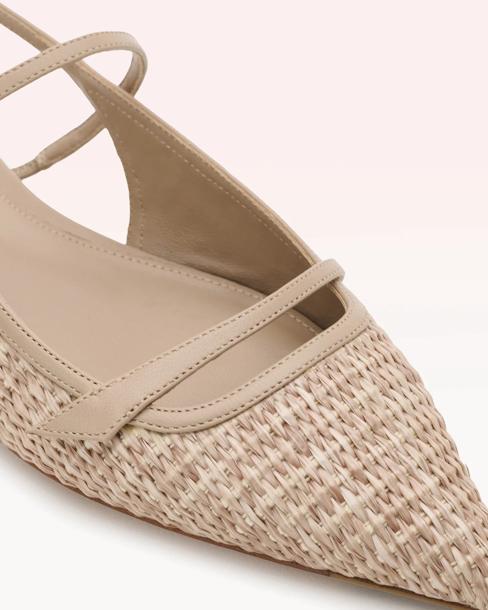 Tita Raffia Flat Chalk - Image 3