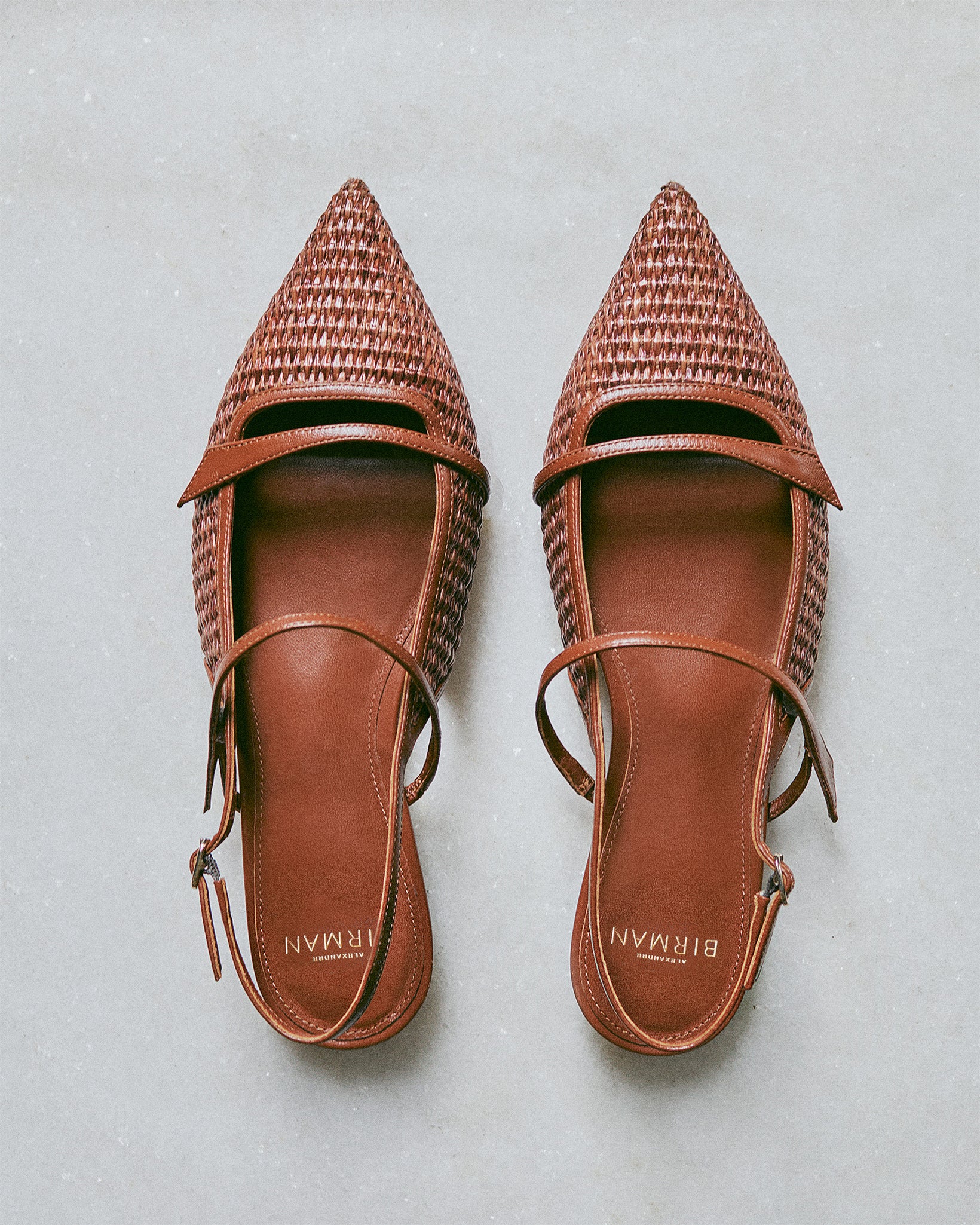 Tita Raffia Flat Chocolate - Image 6