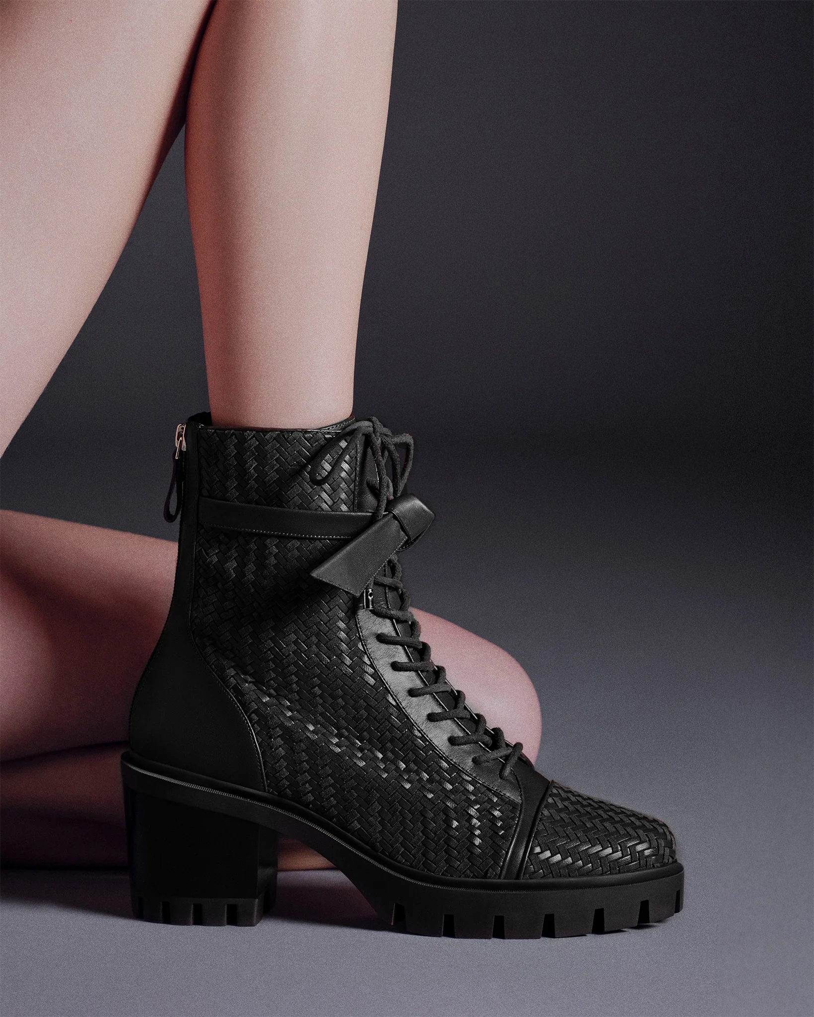 Tresse Combat Black Bootie - Image 6